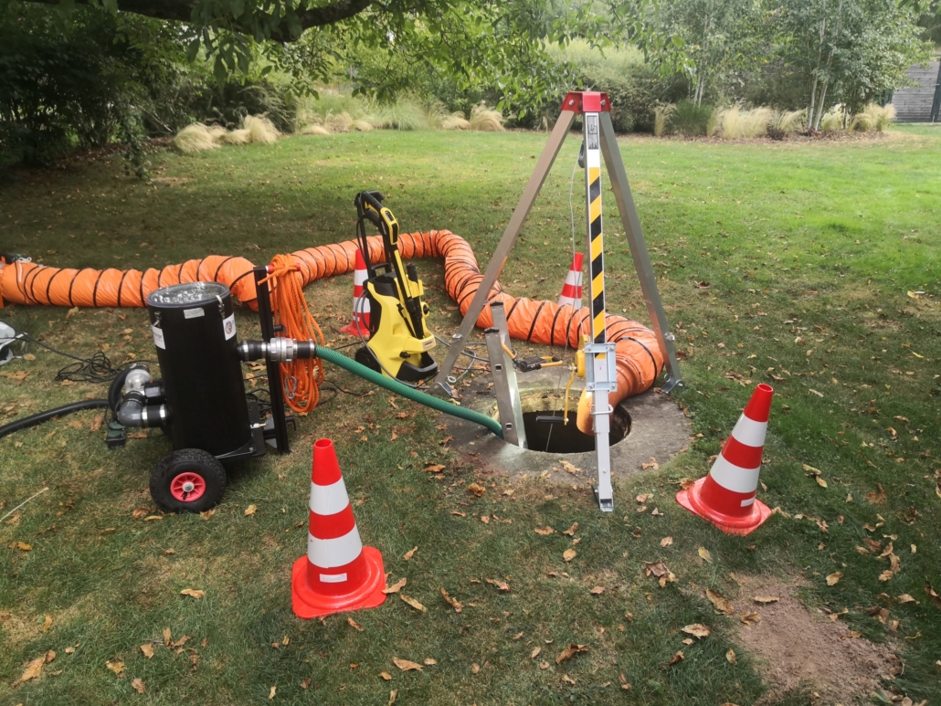Zisternenreinigung und Sanierung durch die Zisternenreiniger aus Würzburg.